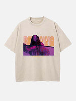 Rihanna Print Round Neck T-shirt