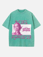 Dua Lipa Print Round Neck T-shirt