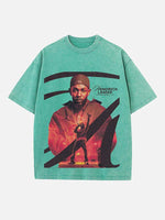 Kendrick Lamar Print Round Neck T-shirt