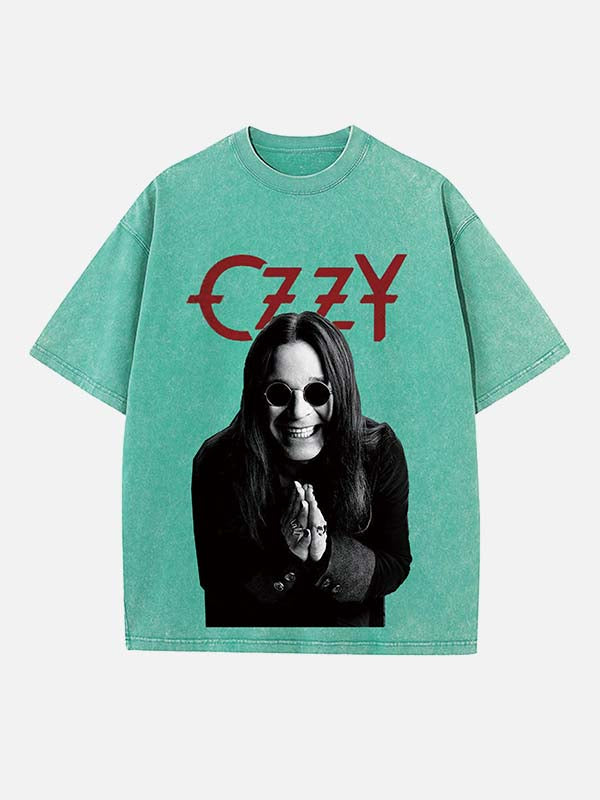 Black Sabbath Print Round Neck T-shirt