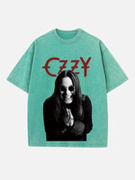 Black Sabbath Print Round Neck T-shirt