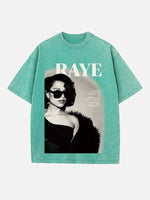 Raye Print Round Neck T-shirt