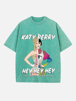 Katy Perry Print Round Neck T-shirt