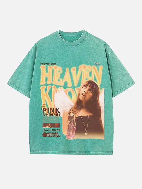 PinkPantheress Print Round Neck T-shirt