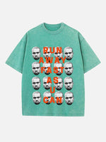 Kanye West Print Round Neck T-shirt
