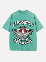 Aerosmith Print Round Neck T-shirt