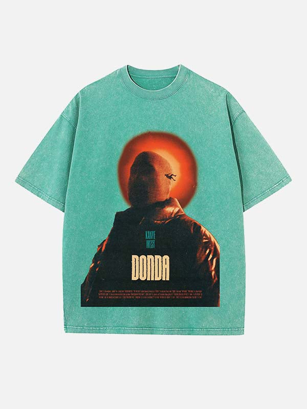 Kanye West Print Round Neck T-shirt