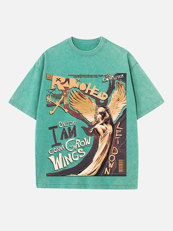 Radiohead Print Round Neck T-shirt