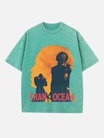 Frank Ocean Print Round Neck T-shirt
