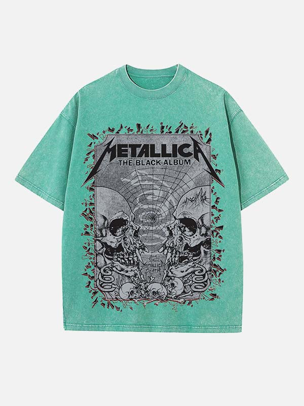 Metallica Print Round Neck T-shirt