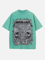 Metallica Print Round Neck T-shirt