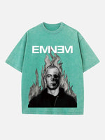 Eminem Print Round Neck T-shirt