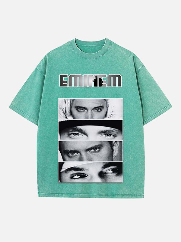Eminem Print Round Neck T-shirt