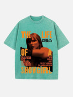 Taylor Swift Print Round Neck T-shirt
