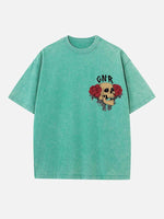 GUNS N' ROSES Print Round Neck T-shirt