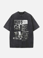KISS Print Round Neck T-shirt