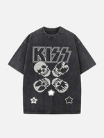 KISS Print Round Neck T-shirt