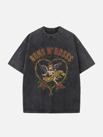 GUNS N' ROSES Print Round Neck T-shirt