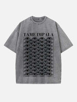 Tame Impala Print Round Neck T-shirt