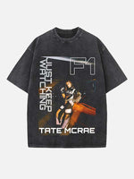 Tate McRae Print Round Neck T-shirt