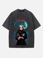 Black Sabbath Print Round Neck T-shirt