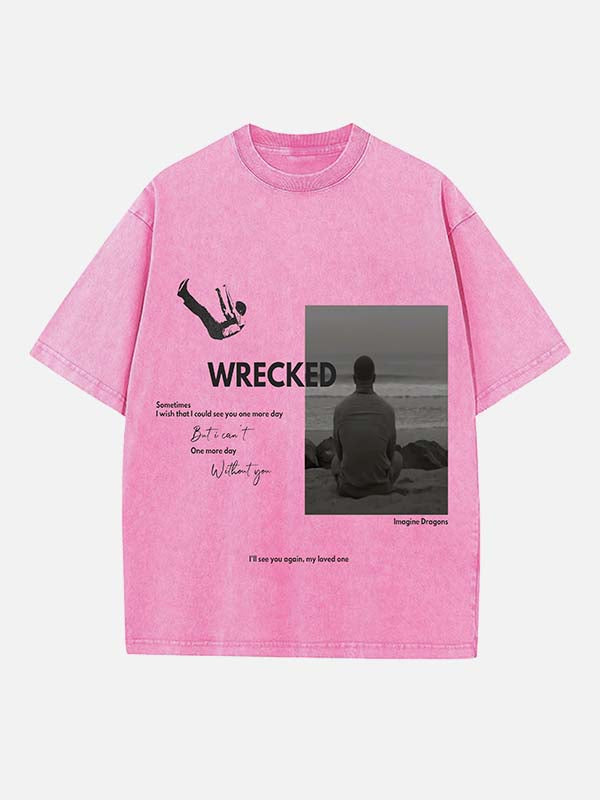 Imagine Dragons Print Round Neck T-shirt