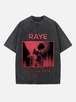 Raye Print Round Neck T-shirt