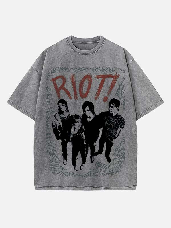 Paramore Print Round Neck T-shirt