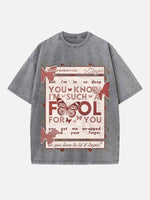 The Cranberries Print Round Neck T-shirt