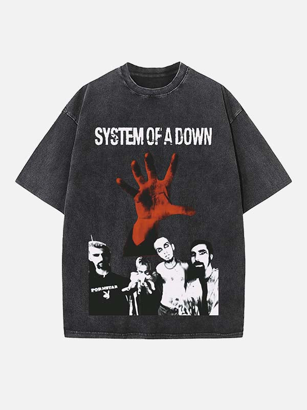 System of a Down Print Round Neck T-shirt