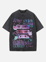 HUNTR/X Print Round Neck T-shirt