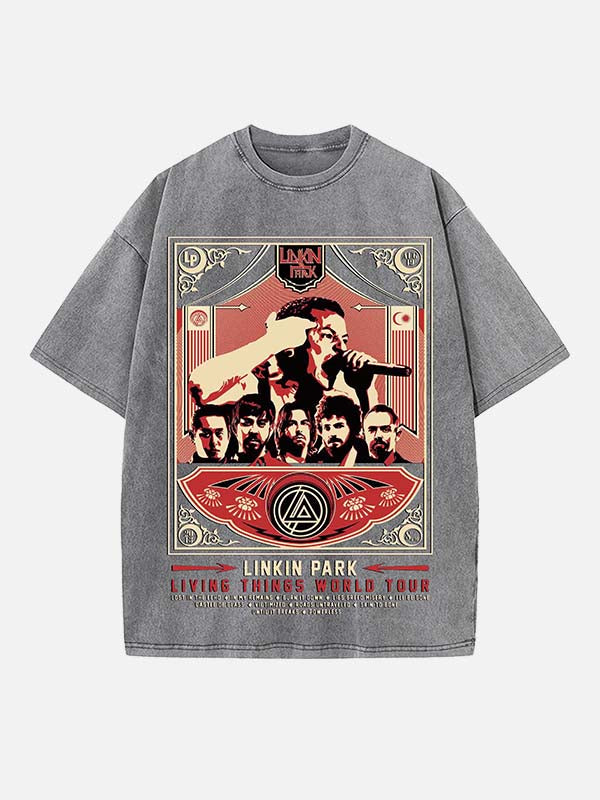 Linkin Park Print Round Neck T-shirt