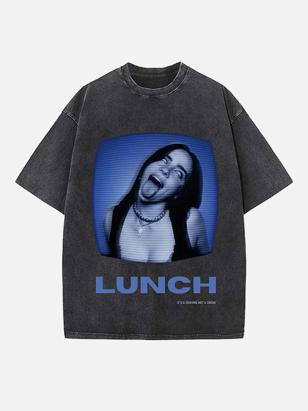 Billie Eilish Print Round Neck T-shirt