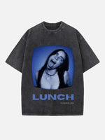 Billie Eilish Print Round Neck T-shirt