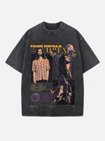 Tame Impala Print Round Neck T-shirt