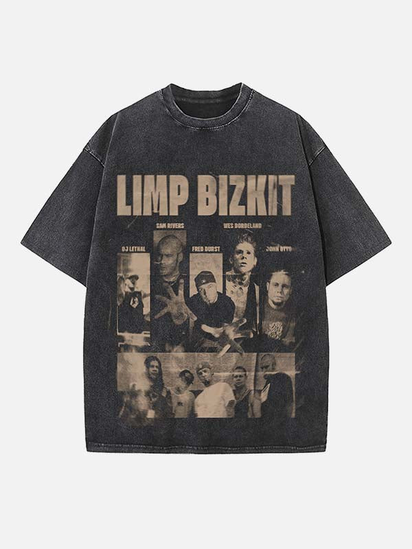 Limp Bizkit Print Round Neck T-shirt