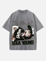 Lola Young Print Round Neck T-shirt