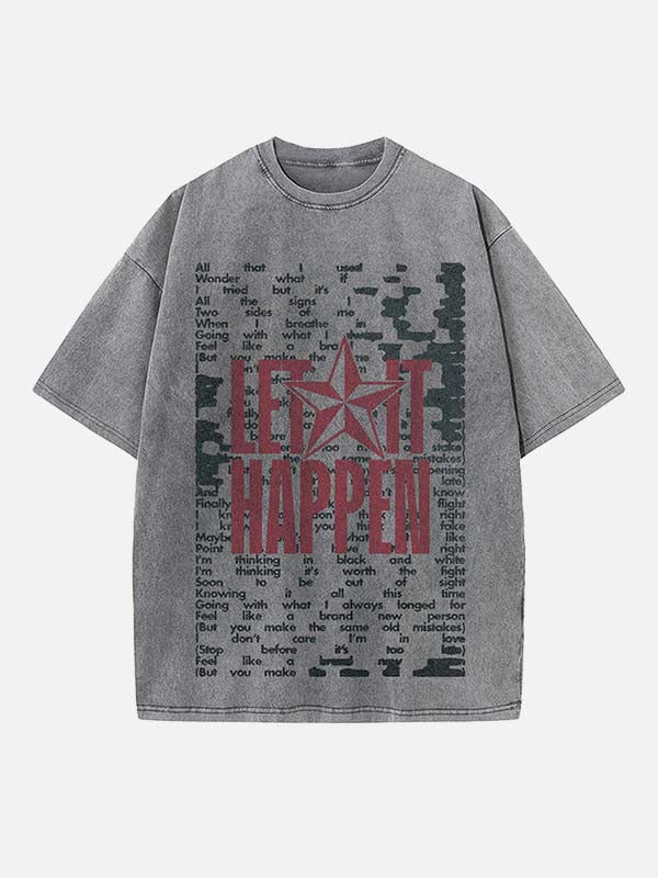 Tame Impala Print Round Neck T-shirt