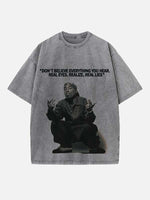 2Pac Print Round Neck T-shirt