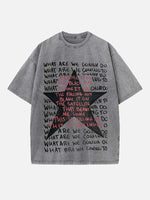 Radiohead Print Round Neck T-shirt