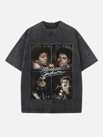 Michael Jackson Print Round Neck T-shirt