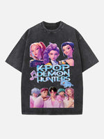 HUNTR/X Print Round Neck T-shirt