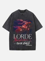 Lorde Print Round Neck T-shirt