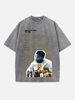 2Pac Print Round Neck T-shirt