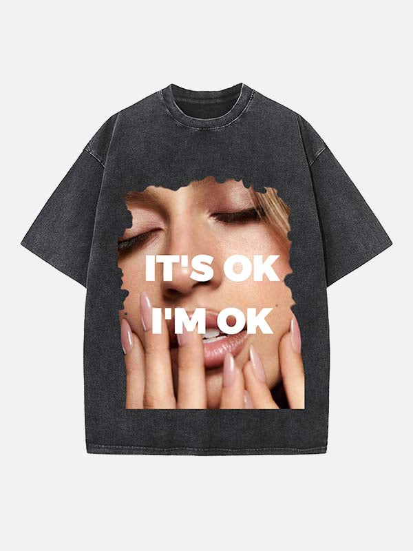 Tate McRae Print Round Neck T-shirt