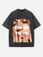 Tate McRae Print Round Neck T-shirt