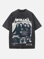 Metallica Print Round Neck T-shirt