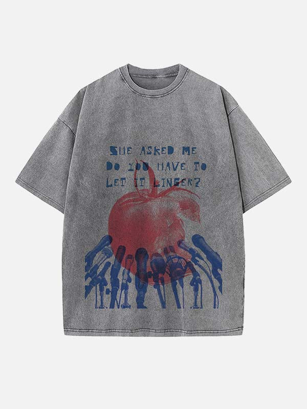 The Cranberries Print Round Neck T-shirt