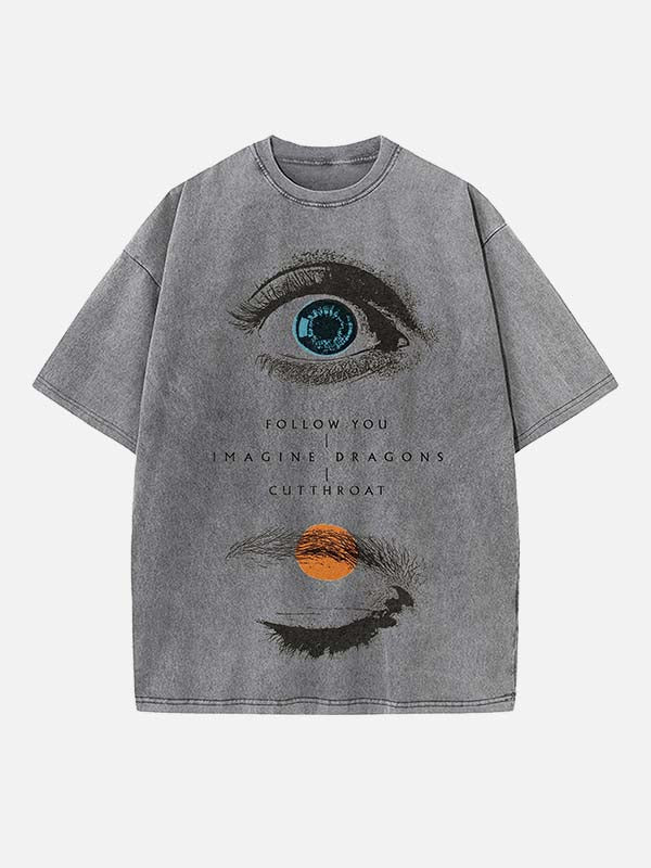 Imagine Dragons Print Round Neck T-shirt