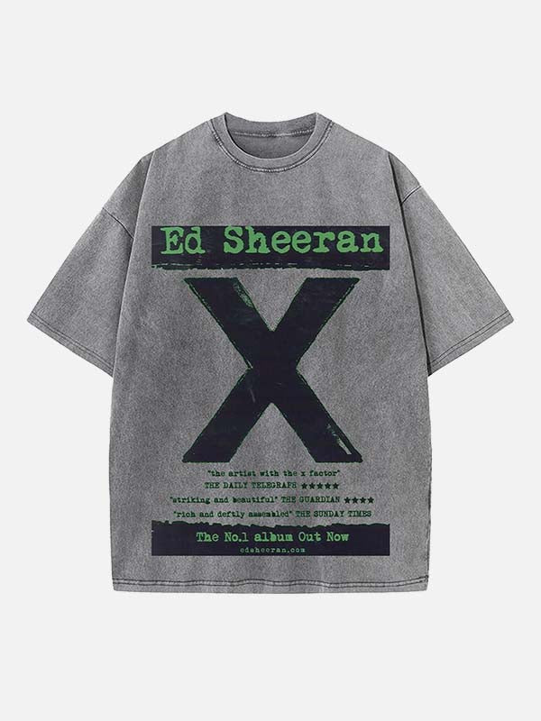 Ed Sheeran Print Round Neck T-shirt